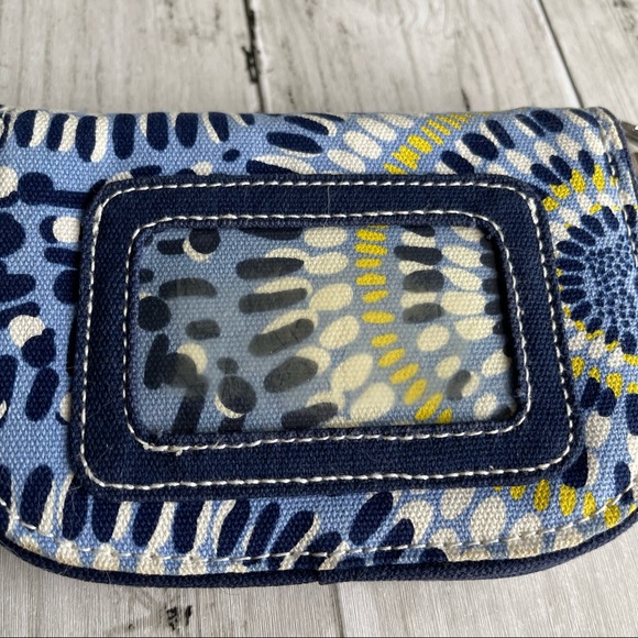 PREOWNED VERA BRADLEY BLUE YELLOW WRISTLET KEY CHAIN KNOT ACCENT - Picture 4 of 5